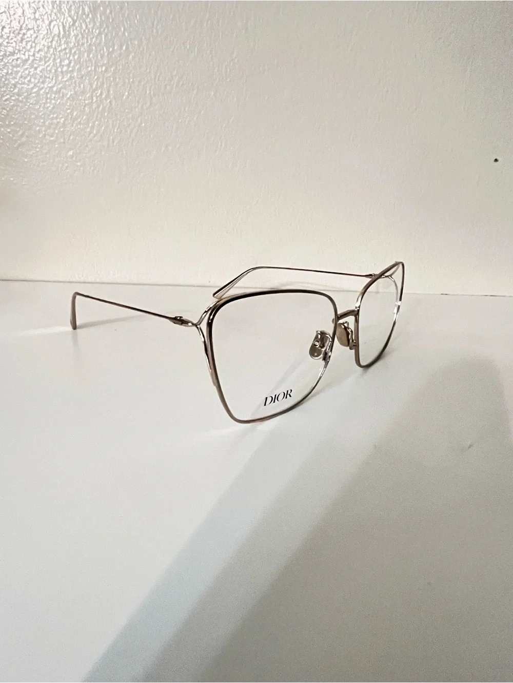 Dior Women's Gold-Tone Metal Frame Optical Glasses